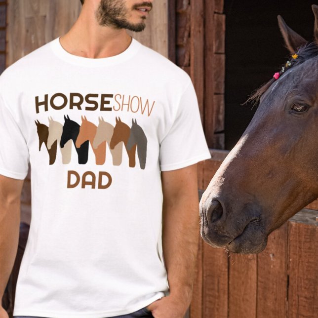 Camiseta Pai Equestre De Pai Divertido Para Homens (Criador carregado)