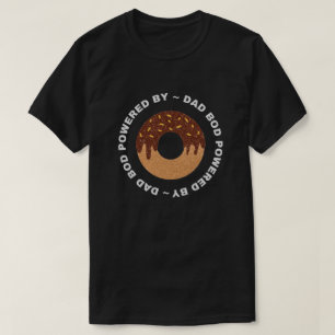 Camiseta Pai Equipado Com Camisa-T Glitter Rosquinha