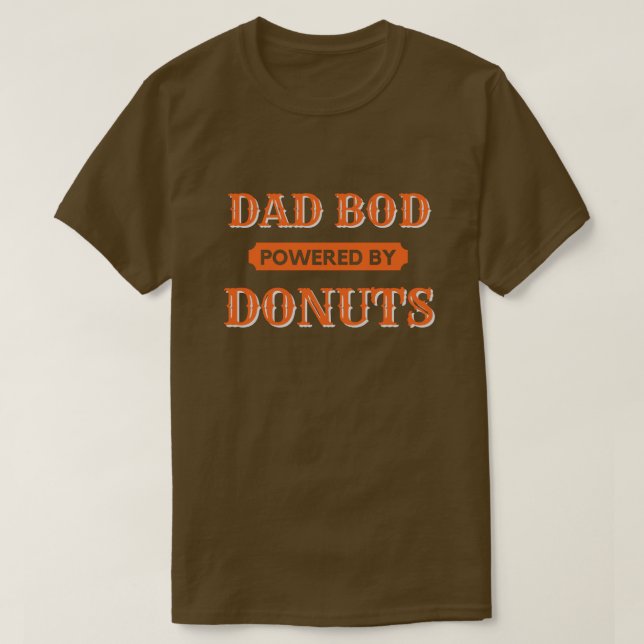 Camiseta Pai Equipado Com Rosquinha T-Shirt (Frente do Design)
