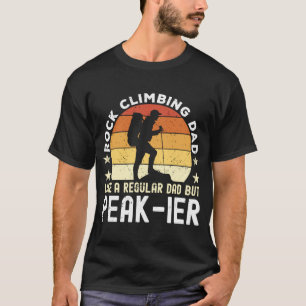 Camiseta Pai escalada Como um Pai normal, mas pico