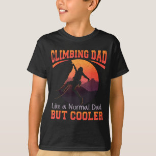 Camiseta Pai Escalador Escalada de Rocha Montanha