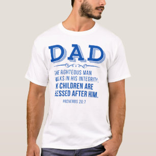 Camiseta Pai - Escritura Cristã Dia de os pais