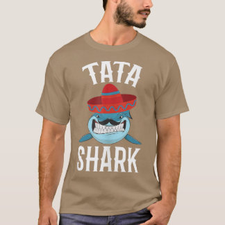 Camiseta Pai Espanhol Engraçado pelo Tubarão Mens Tata