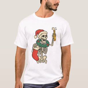 Camiseta Pai Esqueleto Engraçado Imposto Natal Humor Festiv