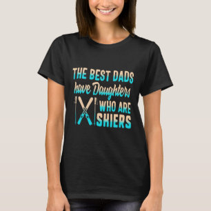 Camiseta Pai Esqui Filhas Esquiadoras Dia dos Pais Pai Esqu