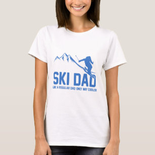 Camiseta Pai Esquiador Divertido Aventura Na Neve Amantes D