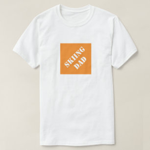 Camiseta Pai esquiando Pai engraçado Presente de Dia de os