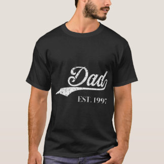Camiseta Pai Est1997, Excelente Perfeito Com Amor De Presen