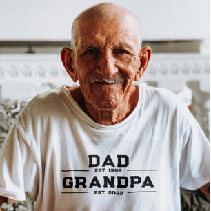 Camiseta Pai Est Vovô Est Pai Personalizado Vovô Pai