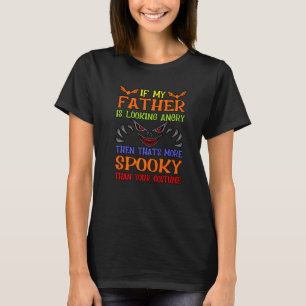 Camiseta Pai Está Olhando Irritado Fantasma Assustador do H
