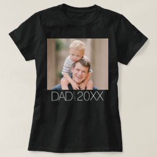 Camiseta Pai Estabeleceu Foto de Roteiro Moderno