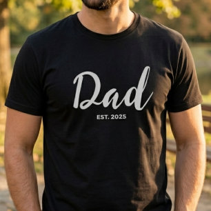 Camiseta Pai Estabeleceu Novo Presente de Pai 