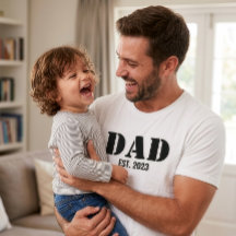 Pai Estabeleceu Tipografia Preta Simples Branco