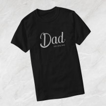 Camiseta Pai Estabelecido Escrito Branco