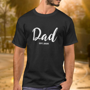 Camiseta Pai Estabelecido Presente de Novo Pai