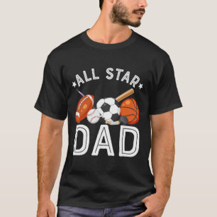 Camiseta Pai Estrela do Menino do Aniversário Sketll Futebo