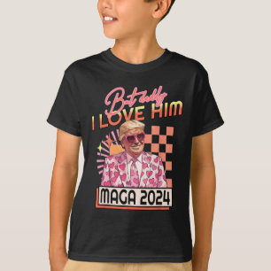 Camiseta Pai Eu Amo-Lo Maga 2024 Donald Trump Back 4th O