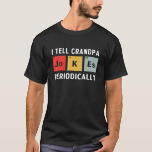 Camiseta Pai Eu Digo Ao Avô Piadas Periodicamente Pais Da