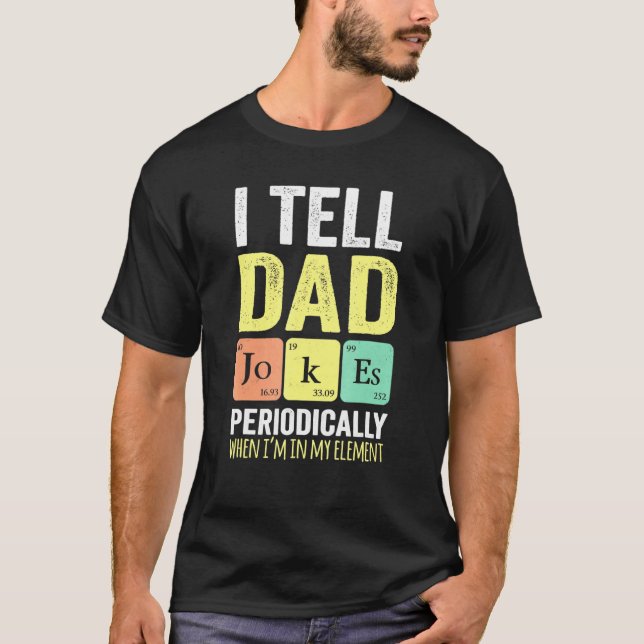 Camiseta Pai Eu Digo Piadas Pais Periodicamente 1 (Frente)