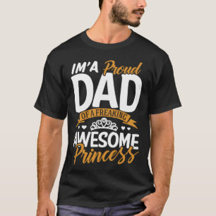 Camiseta Pai Eu sou um Pai orgulhoso Freaking incrível Prin