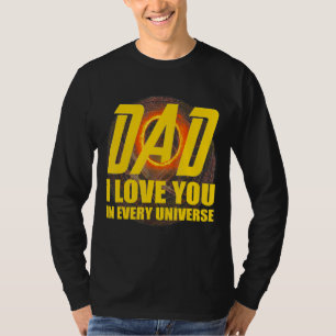 Camiseta Pai Eu Te Amo Em Todos Os Pais Universos Pais Gra