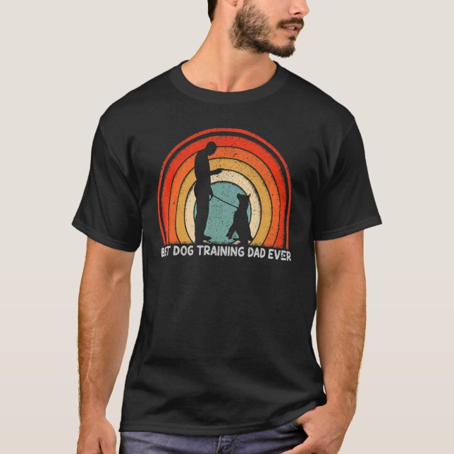 Camiseta Pai Eve de Treinamento de Melhor Cão do Estilo de  (Frente)