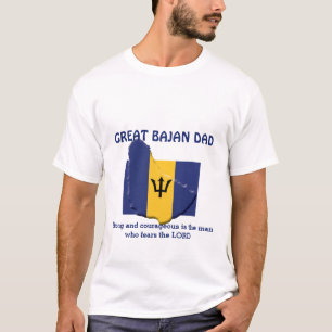 Camiseta PAI EXCELENTE BAJAN forte e corajoso personalizado