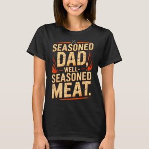 Camiseta Pai Experiente Carne Retro Divertido Amantes de Ch