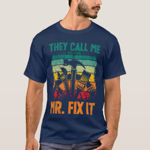 Camiseta Pai Faz Tudo Dadhey Me Chame De Sr. Fi It Reparado