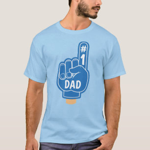 Camiseta Pai feliz Dia de os pais Legal retrô azul