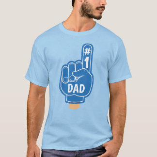 Camiseta Pai feliz Dia de os pais Legal retrô azul