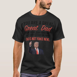 Camiseta Pai Feriado Donald Trump Dia de os pais Gift