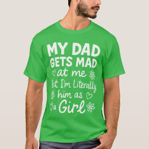 Camiseta Pai Fica Louco Comigo Humor Divertido Pai e Filha
