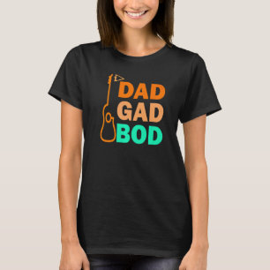 Camiseta Pai Figura Pai Corpo Dia Dadgadbod Guitari