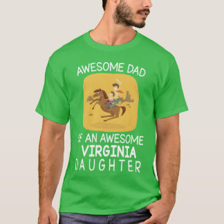 Camiseta Pai Filha Andando Cavaleiro Feliz Pai vi