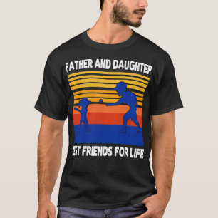 Camiseta Pai Filha Jogando Baseball Juntos Melhor Fri