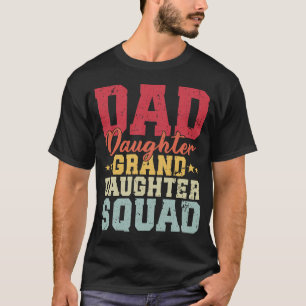 Camiseta Pai Filha Vovó Esquadrão Engraçado Coincidência