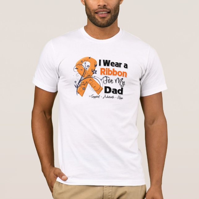 Camiseta Pai - fita da leucemia (Frente)