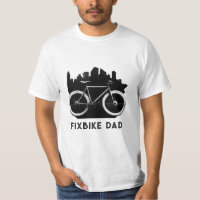 Pai Fixbike. bicicleta negra para pais. Cavaleiro