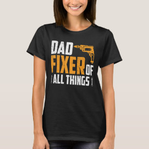Camiseta Pai Fixer Contratante Carpenter Woodworker Fa