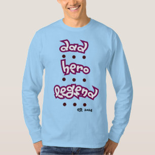 Camiseta Pai. Foto Principal. Lenda. Tipografia Negrito L