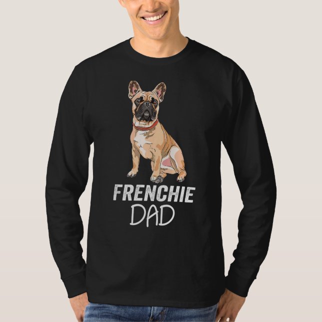 Camiseta Pai francês Bulhdog Pai (Frente)