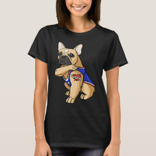 Camiseta Pai francês Bulldog Frenchie Frenchie