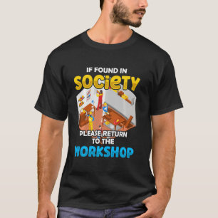 Camiseta Pai Funcional De Madeira Padre Carpenter Volta Par