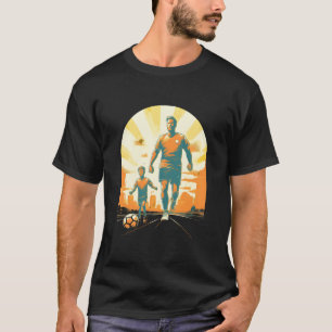 Camiseta Pai Futebol Soccer Filho Jogador de Futebol Esport