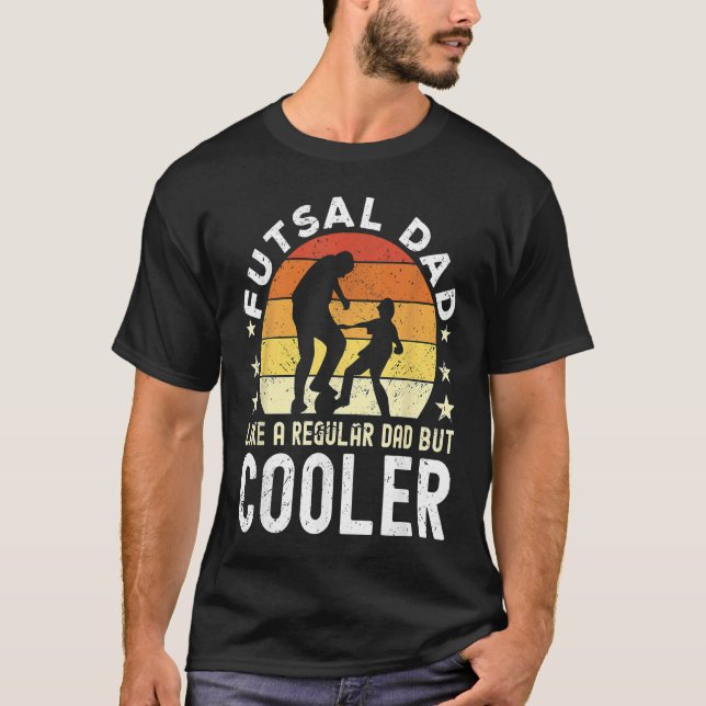 Camiseta Pai Futsal Com Bola De Futebol Futsal (Frente)
