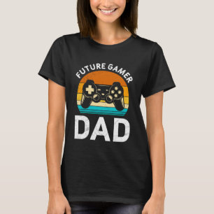 Camiseta Pai FUTURO GAMER Retro Divertido Futuro Pai