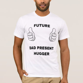 Camiseta pai Futuro, Hugger Presente" Fath no Pai do Bebê R