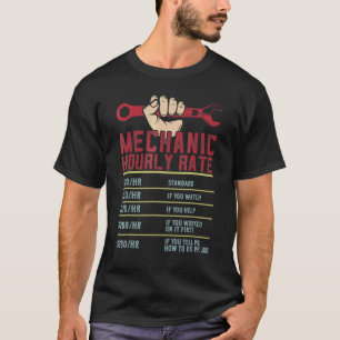 Camiseta Pai Futuro Mecânico de Taxa Horária Vintage