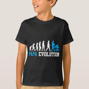 Camiseta Pai Futuro Papa Evolução Engraçada Paternidade